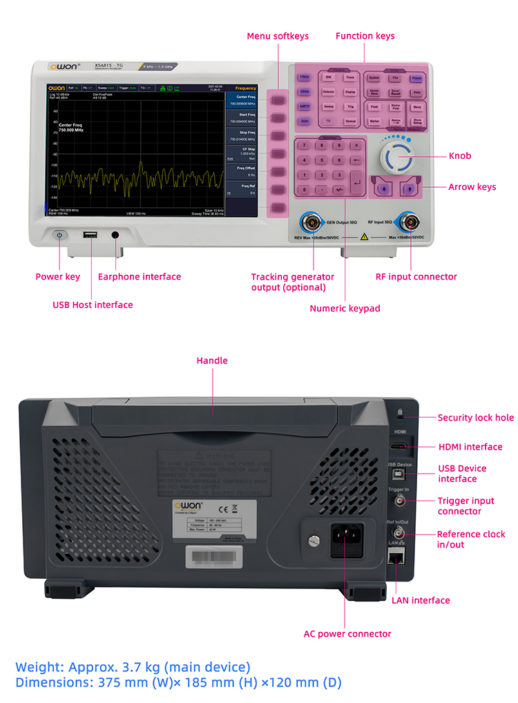 Analyseur de spectre portable  - Spectrum Analyzer Tracking Generator 1.5Ghz avis et prix